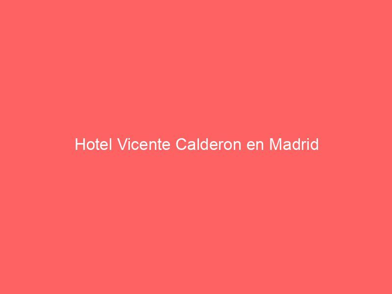 Hotel Vicente Calderon en Madrid